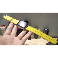 獨家現貨966 全新38mm 40mm 42mm 44mm Apple Watch 客製化悠遊卡晶片錶帶 黃 22mm
