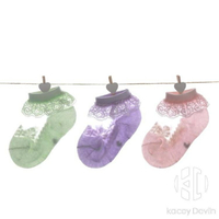 女寶寶襪子夏季超薄款嬰兒童水晶絲襪公主花邊蕾絲春秋透氣【聚物優品】