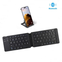 Mofii Mini Wireless Keyboard Rechargeable Bluetooth Keyboard Portable Foldable Keyboard Compatible for Phone Ipad Tablet
