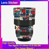 For Sigma 14-24mm F2.8 DG HSM Art For Canon Mount Camera Lens Sticker Coat Wrap Protective Film Protector Decal Skin 14-24