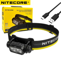 NITECORE NU40 Headlamp 1000Lumens USB-C Rechargeable Headlight High Performance Lightweight Headlamp Built-in Battery