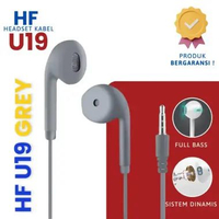 Headset Macaron Matte U19 / Earphone Mega Bass Good Quality Extra Bass HF U19 - ABU