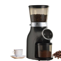 220V Commercial Electric Coffee Grinder Conical Burr Automatic 31 Gear Adjustable Bean Crush Grinding Mill Machine