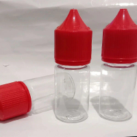 Botol Chubby 30ml Tutup MERAH untuk essen, liquid, vitamin Bottles