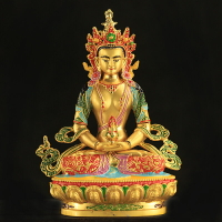 藏傳佛教用品密宗尼泊爾小佛像釋迦佛長壽佛四臂觀音黃財神文殊