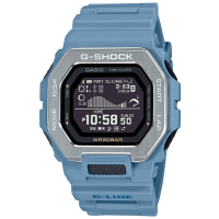 CASIO 卡西歐 G-SHOCK 藍牙連線 衝浪時尚電子腕錶 母親節 禮物 50.9*46mm / GBX-100-2A