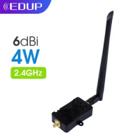 EDUP 2.4Ghz 4W 802.11n Wifi Signal Booster Signal Amplifier WiFi Repeater Extender Wireless Wifi Power Booster Long-Range
