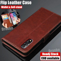 เคสกระเป๋าสตางค์หนัง Folio Flip, คุณภาพระดับพรีเมียม, สำหรับ Vivo S1 1907 V1907, พร้อมที่ใส่การ์ด, ข