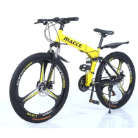 Bike Disc Brake 26Inch 24Inch 21/24/27Speeds MACCE Mountain Folding Bicycle Adult Cycling