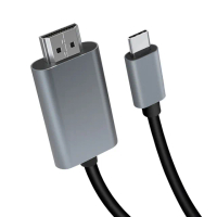 【ZA喆安】Type-C轉HDMI 4K投影傳輸線(支援USB Type-C to HDMI投影 適用iPhone/MacBook/iPad/手機/平板)