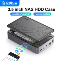 ORICO 3.5" inch SATA Hard Drive Enclosure NAS Network HDD Storage Box USB C HDD Disk External Case Housing Personal Cloud Server