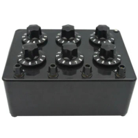 ZX21 DC Resistance Box Six Sets of Switches Adjustable Resistance Box Variable Decade Resistor 0~99.9999 Kilo-ohm
