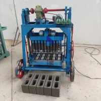 Large Mobile Brick Machine Cement Concrete Fly Ash Paver Interlocking Brick Block Making Machine Equ