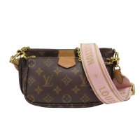 【二手名牌BRAND OFF】LOUIS VUITTON LV 路易威登 棕色 原花帆布 Multi Pochette Accessoires 肩背包 M44840