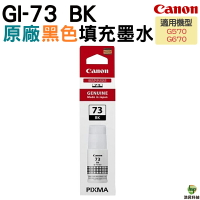 【浩昇科技】Canon GI-73 黑色 紅色 黃色 藍色 橘紅色 灰 原廠墨水瓶 適用 G570 G670