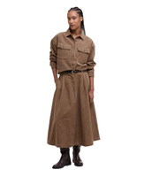 กระโปรงผู้หญิง YASMIN CORD MIDI SKIRT สี MILITARY BROWN