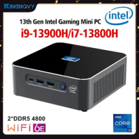 S600 13th Gen Mini PC Gamer Intel i9 13900H i7 13800H Windows 11 2*DDR5 PCIE4.0 2*2.5G LAN 8K NUC Gaming PC Computer WiFi6