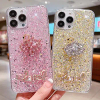 Fashion Bling Glitter Phone Case For Xiaomi Mi 11 Lite Diamond Swan SMD TPU Soft Back Cover For Xiaomi Mi11 Lite 4G 5G NE