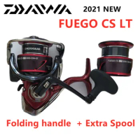 2021 Original DAIWA FUEGO CS LT 2500-XH-OT 3000-CXH-OT 4000-CXH-OT folding handle spinning fishing reel with extra spool