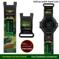 สายนาฬิกาไนลอน GBD H2000 สำหรับ Casio G-SHOCK 3515 GBD-H2000-1A/1B/2/1A9 สายนาฬิกาผ้าแคนวาสแบบปรับแต