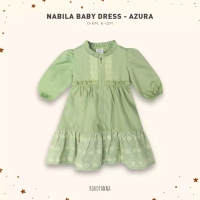 Bohopanna BOHOPANNA - RAYA COLLECTION - NABILA BABY DRESS - GAMIS ANAK - DRESS ANAK - AZURA