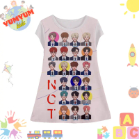 Dress Anak Perempuan NCT v3 Tunik Anak Wanita Boy Band NCT 3D Printing Untuk Umur 1-12 Tahun - Yumyu