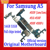 100% Tested Full Workin Mainboard For Samsung Galaxy A5 A520F A530F A510F Motherboard Original Unlocked Logic Boards 16GB / 32GB