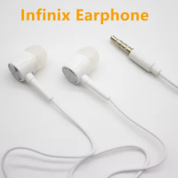 Infinix Earphone 3.5mm in Ear Earbuds Earphone With Mic Wired Controller For Infinix Note 8 8i X603 HOT S3X For Xiaomi Realme