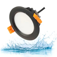 GD 1pc IP65 LED Downlight 7W 9W 12W 15W Waterproof LED DownLights AC220V 230V 240V Recessed Downlight LED Spot For Bathroom