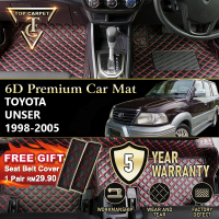 Top Carpet TOYOTA UNSER 7 SEATER ( 1998 - 2005 ) 6D PU Leather Car Carpet VIP Car Mat Floor Mat Alas