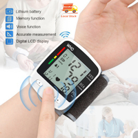 Portable Digital  Monitor Wrist  BP Usb Charging Voice Sphygmomanometer