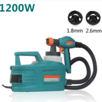 1200W, 1.8MM 2.6MM Double spray mouth, Auto oil paint electric spray gun, coating, emulsion paint
