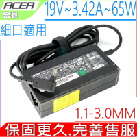 ACER 19V 65W 變壓器(原裝細頭)-3.42A W700 P3-131 171 KP06503 NPADT1100F 65W-AS-A05 PA-1650-80 PA-1650-69 KP.