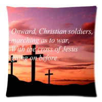 New Arrival!Christian Bible Verse Pattern Twin Side Printed Cushion Cover&amp;Cotton Linen Pillowcase 17.7"X17.7"(45 X 45CM)