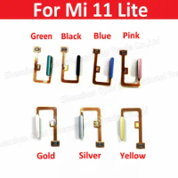 For Xiaomi Mi 11 Lite Fingerprint Scanner Flex Cable Mi11 Lite 5G Touch ID Sensor Home Button Key Smartphone Repair Parts