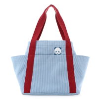 【Hermes 愛馬仕】H103321M 01 Passe-passe帆布雙肩育兒包(矢車菊藍)