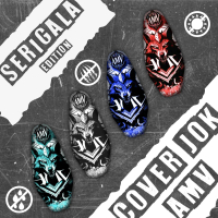 Sarung Jok Motor Amv Full Print Wolf Edition Universal Motorcycle sarung  jok