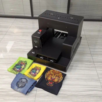 Auto A3 Textile Inkjet CISS System Clothes DTG Printer T-shirt Printing Machine