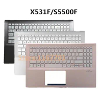 New Laptop US/RU/EU/FR Backlight Keyboard Case/Cover/Shell for Asus vivobook 15s 15X X531 X531F X531FA S532F S5500F Silver/Gray