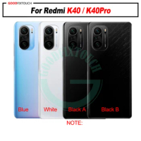 For Redmi K40 / K40Pro Battery Cover back cover Back Housing Door + camera lens For Redmi K40 pro
