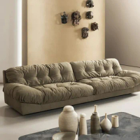 Italian Cloud Retro Sofa Living Room Modern Simple Luxury Super Floor Soft Fabric Down Sofas Para El Hogar Home Furniture