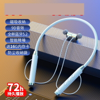掛脖式藍芽耳機 藍芽耳機 頸掛半入耳 無線藍芽耳機掛脖式運動型2021年新款半入耳頸掛磁吸適用華為蘋『XY38208』