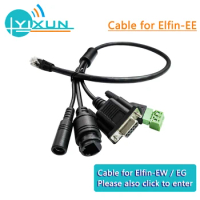 HF Elfin Series Serial Server Accessories Cable for Elfin-EE10/EE11/EW10(-0)/EW11(-0)/EG10/EG11 Suitable for Ethernet /GPRS/WIFI