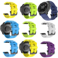 26 22mm Smart Watch Strap for Garmin Fenix7 7X 7S 6 6S 6X 5X 5 5S 3 3HR Forerunner 935 945 Quick Release with Silicone Bracelet