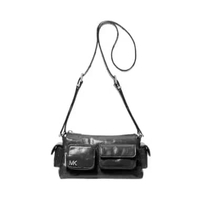 Michael Kors Dakota Small Leather Shoulder Bag Black Black