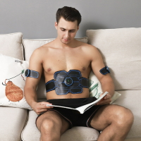 楓林宜居 智能健身儀數顯充電腹肌貼 EMS健腹器家用懶人肌肉貼按摩健身器材