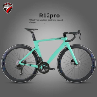 TWITTER NEW Bicycle R12pro Road Bike 26 Variable Speed Wireless Electronic Variable Speed Breaking Racing Oil Disc Brake Bike