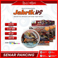 SENAR RELIX NUSANTARA PE JABRIK HS X8 | 400 & 500 METER | WARNA MULTICOLOR, Ukuran PE 3.0/ 400M