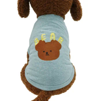 Pet dog clothing apple bear T-shirt Small and medium-sized dog clothing spring and summer new clothes teddy puppy supplies whole
