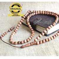 Tasbih Kayu Stigi Laut Asli 99 Butir Kualitas Super 9 mm Bersertifikat